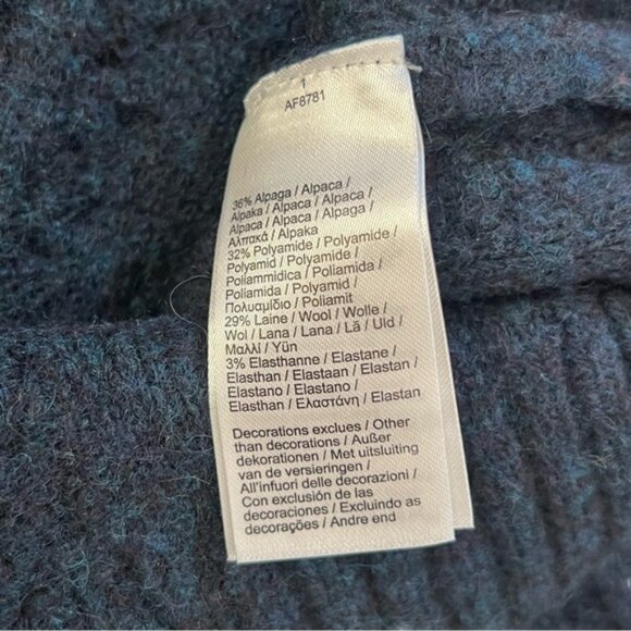 Lacoste Womens Long Sleeve Cableknit Crewneck Wool Blend Sweater Sz 32 - Picture 8 of 13